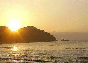 Praia Vermelha do Centro em Ubatuba